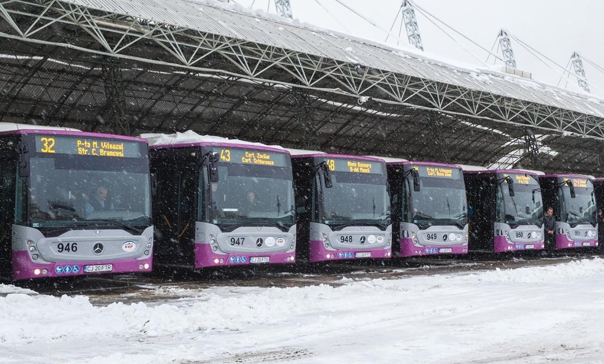 Încă 30 de autobuze Mercedes Conecto au intrat în circulație la Cluj Napoca