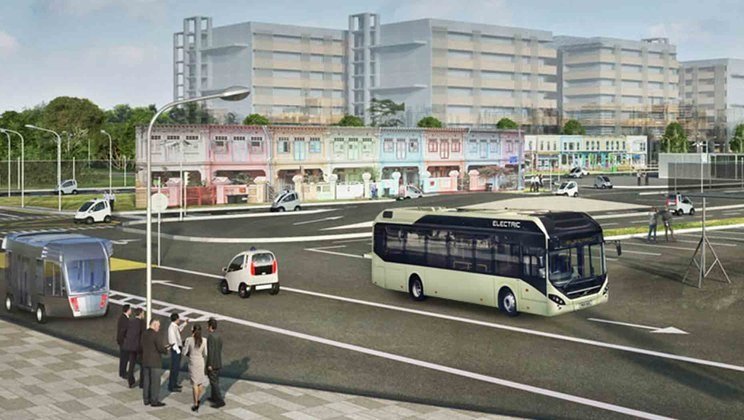 Volvo testează autobuze electrice autonome în Singapore