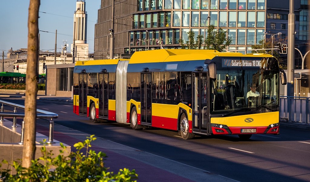 Solaris va livra 54 de autobuze Urbino 18 CNG în Varșovia