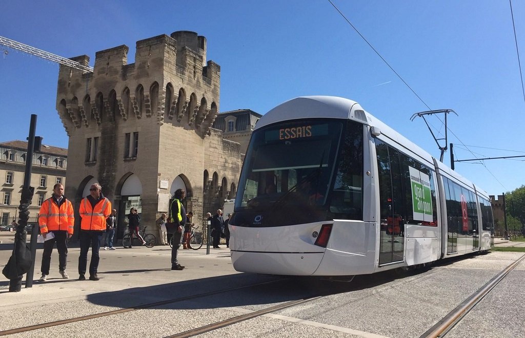 Alstom a început testele cu noua generație de tramvaie Citadis pe noua rețea din Grand Avignon