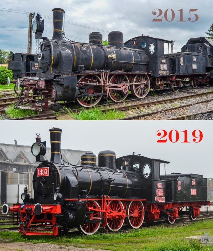 Prezentare: Locomotiva cu abur 1493 produsă în 1894 și restaurată la Dej în 2018