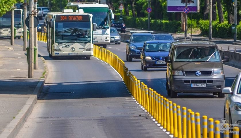 Primăria Capitalei reia proiectul culoarelor unice pentru autobuze între Baneasa și Piața Romană