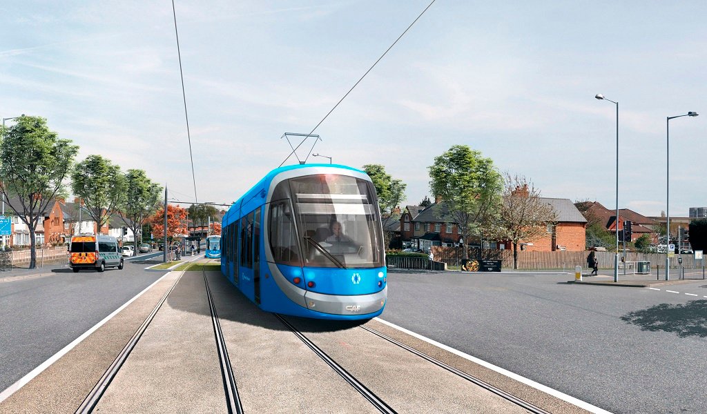 Tramvaiele spre Piața Centenarului cu un pas mai aproape de prima fază a extinderii Birmingham Westside