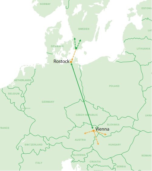 Green Cargo Suedia și Rail Cargo Group lansează un serviciu de transport direct între Malmö și Viena