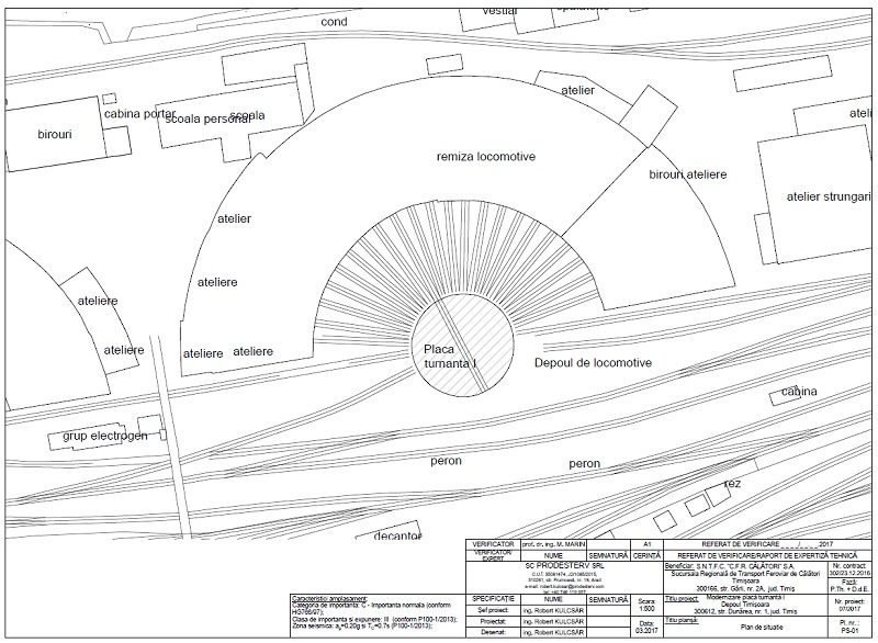 CFR Călători licitează lucrările de modernizare a plăcii turnante din depoul Timișoara