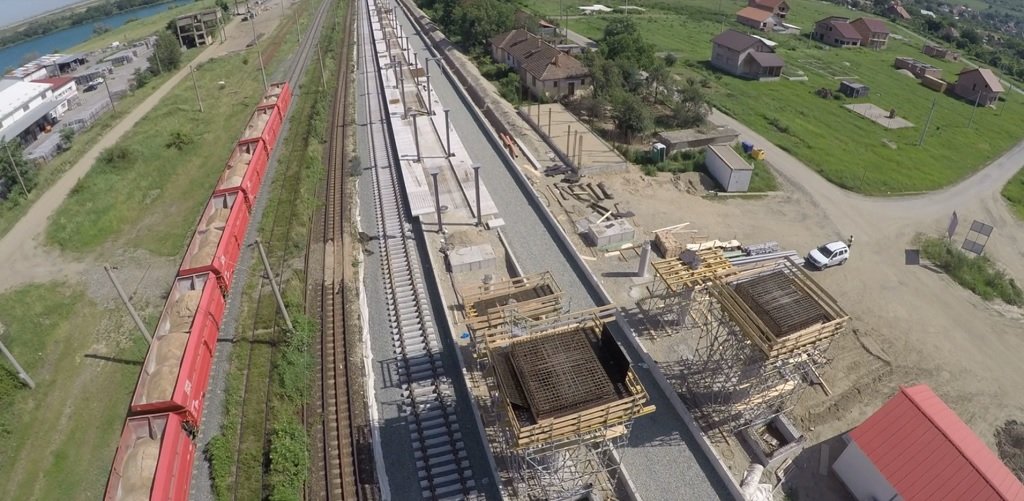 CFR SA oferă noi imagini de pe șantierele feroviare Km 614 – Bârzava (2a) şi Bârzava – Ilteu (2b)