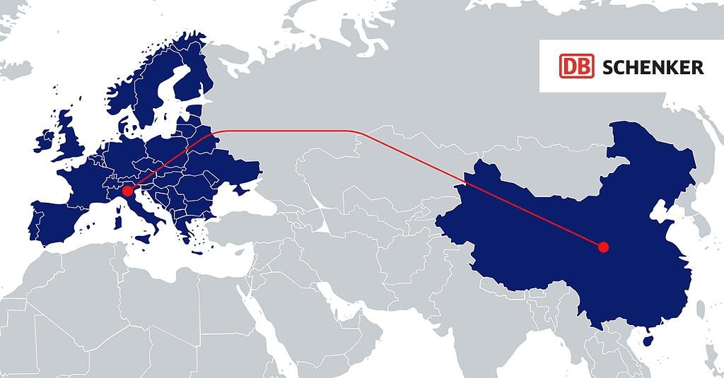 DB Schenker a lansat un nou tren între China și Italia ce parcurge traseul în 16 zile