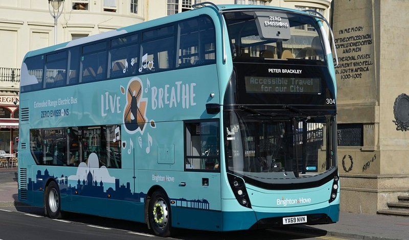 Brighton & Hove utilizează primele autobuze hibrid electrice din UK