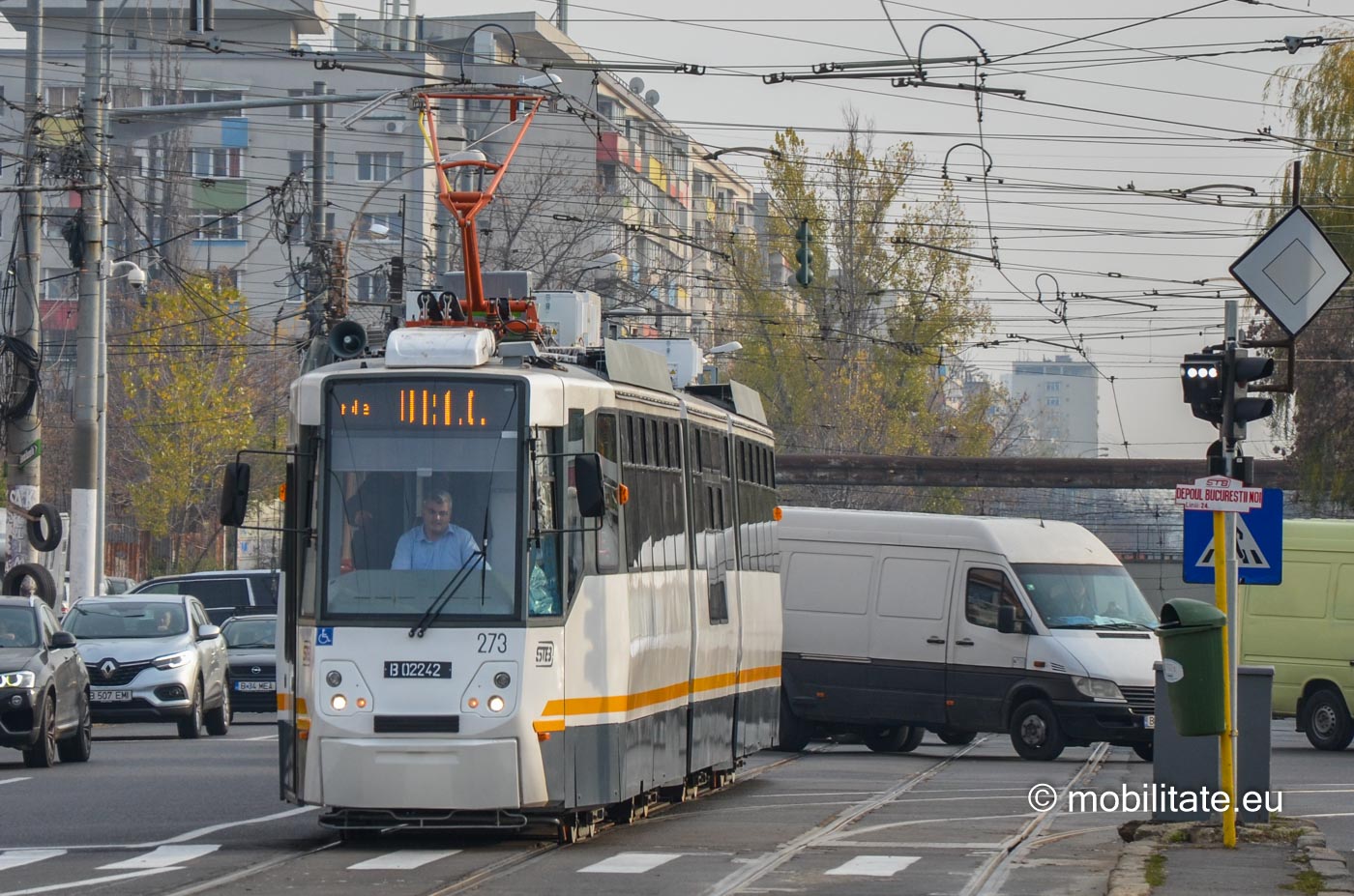 STB-URAC a livrat al treilea tramvai modernizat V3A-2010-CA la depoul Bucureștii Noi pentru linia 41