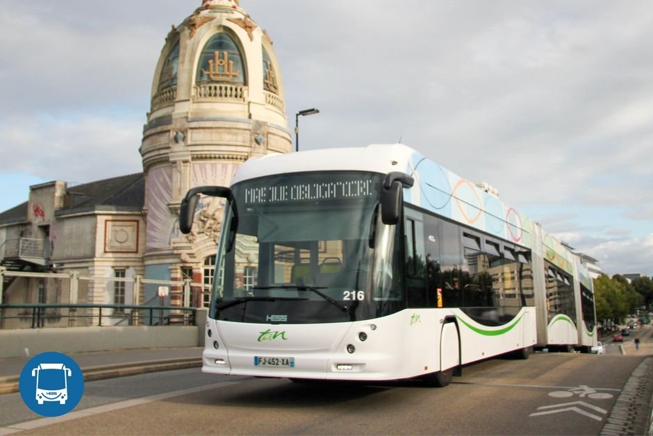 Franța - Metropola Nantes a fost nominalizată pentru premiile UITP cu o rută de autobuz electrificată