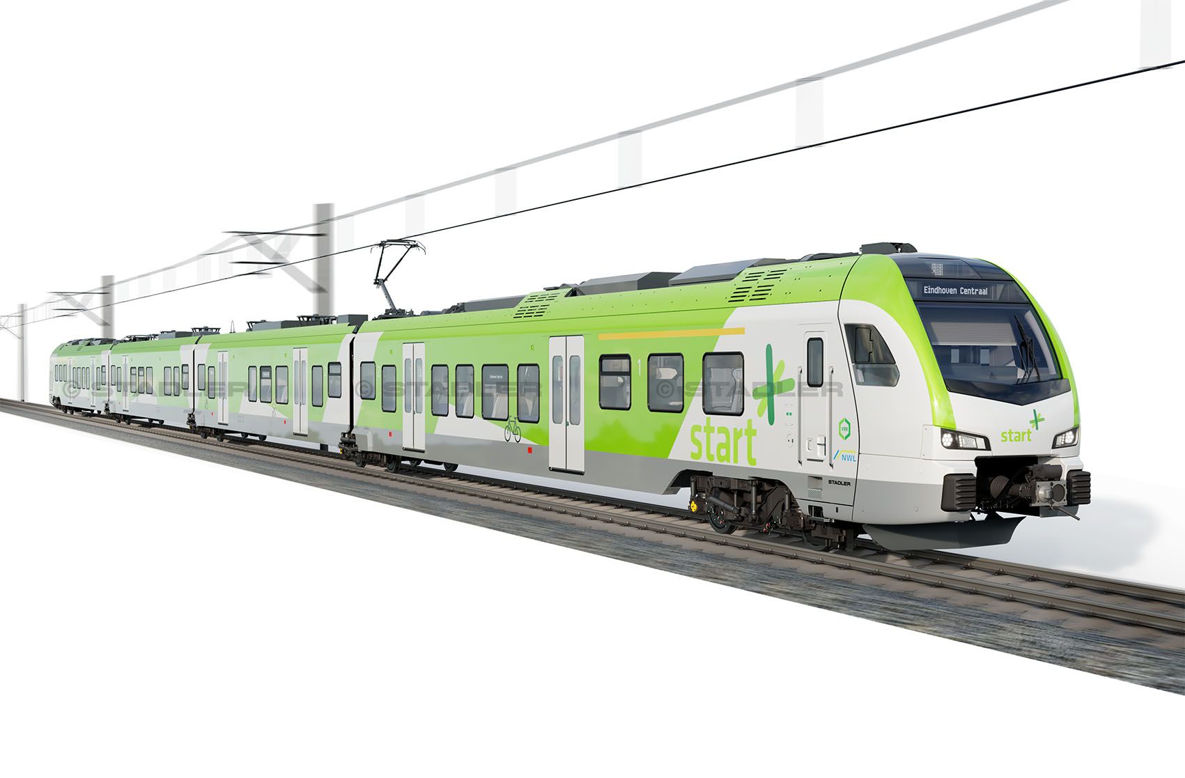 Stadler va livra 20 de trenuri Flirt pentru traficul dintre Germania și Olanda