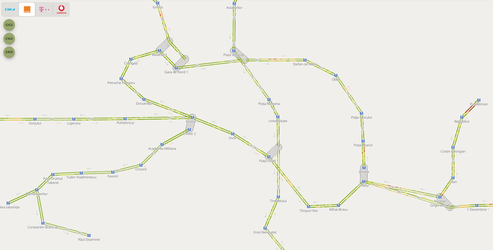 ANCOM a lansat portalul unde putem vedea calitatea semnalului mobil în rețeaua Metrorex