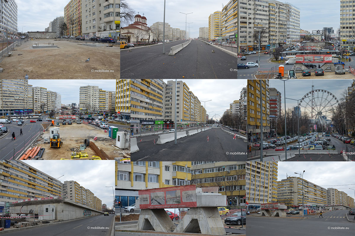 Reportaj – Structura pasajului Doamna Ghica așteapta tablierul metalic care permite și realizarea tramvaiului