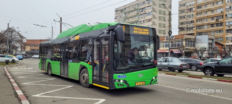 Târgu Jiu a scăpat de troleibuzele comuniste urmând să aibă un total de 35 de troleibuze Solaris