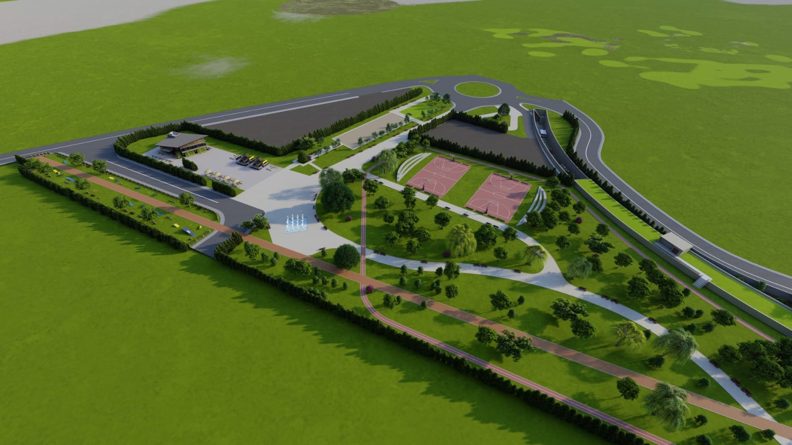 CFR SA a inchiriat către primăria Sector 6 terenul pentru realizarea Parcului Liniei în zona Pasaju Lujerului până la Valea Cascadelor