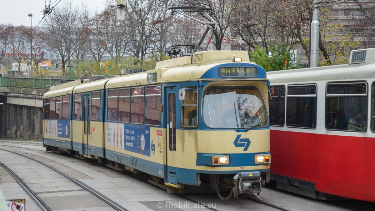 Wiener Lokalbahnen încheie exploatarea vechilor tramvaie SGM TW100 pe ruta Viena - Baden