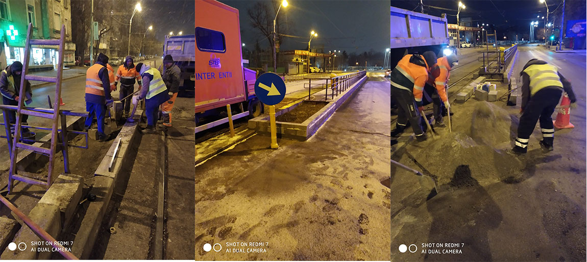 STB SA lucrează la extinderea peroanelor pentru introducerea tramvaielor Imperio pe linia 25