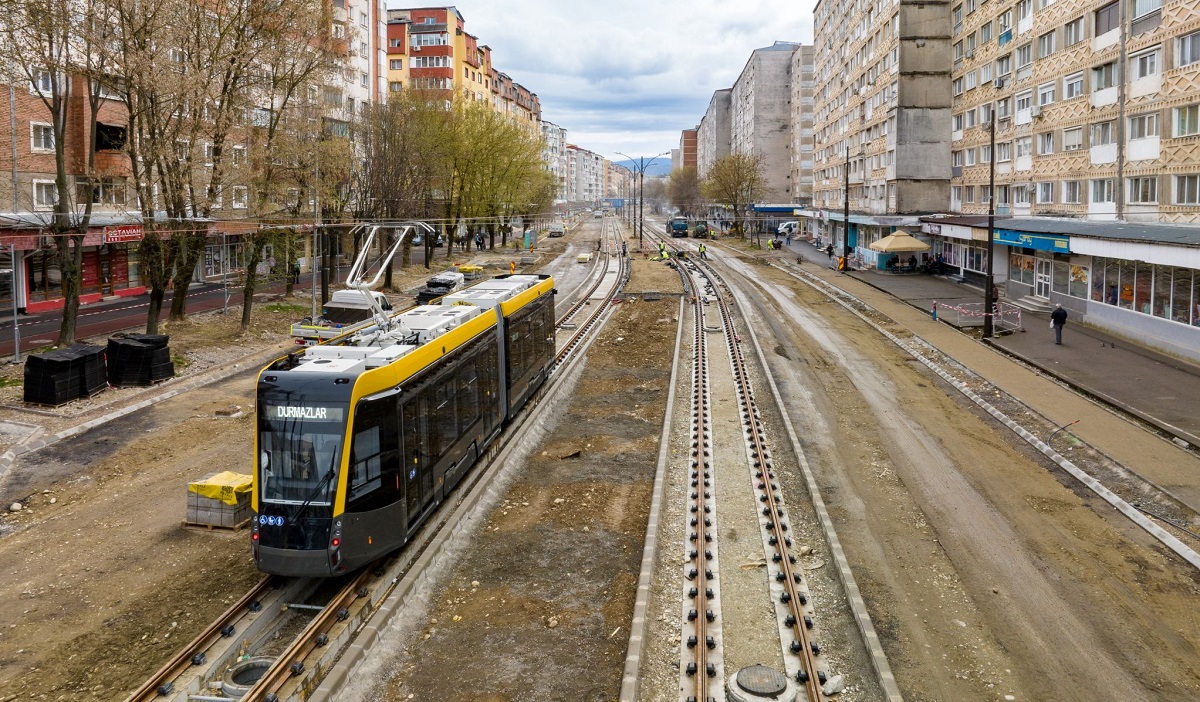 Lucrările la noua rețea de tramvai din Reșița avansează rapid cu primul tronson ce va fi gata în scurt timp