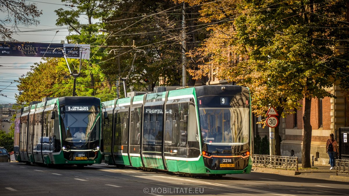 Primăria Iași realizează un nou culoar unic pentru tramvaie și autobuze