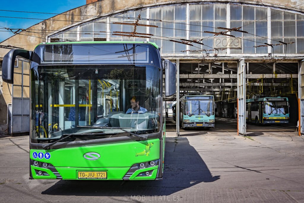 STB SA a un troleibuz Solaris Trollino 12 pe modelul celor 100 de troleibuze noi care vor circula în București în 2024