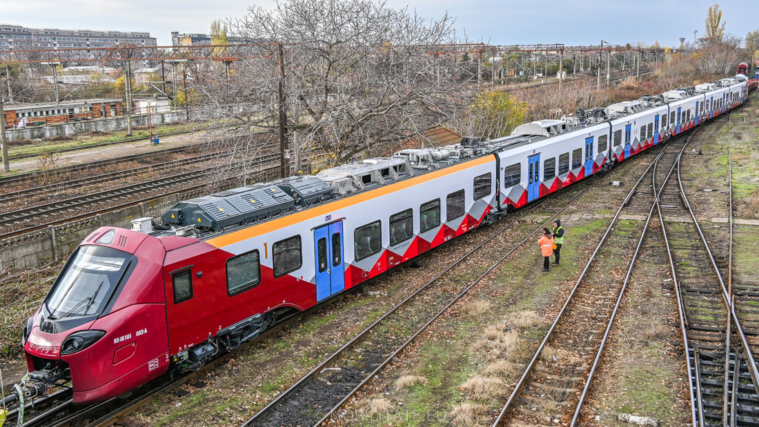 Prima ramă electrică nou achiziționată în România a sosit la București și ar putea circula de la finalul lunii la Brașov și Constanța
