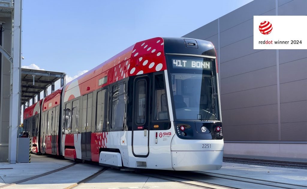 Skoda a fost premiată pentru designul anului 2024. Tramvaiul pentru Bonn a impresionat juriul