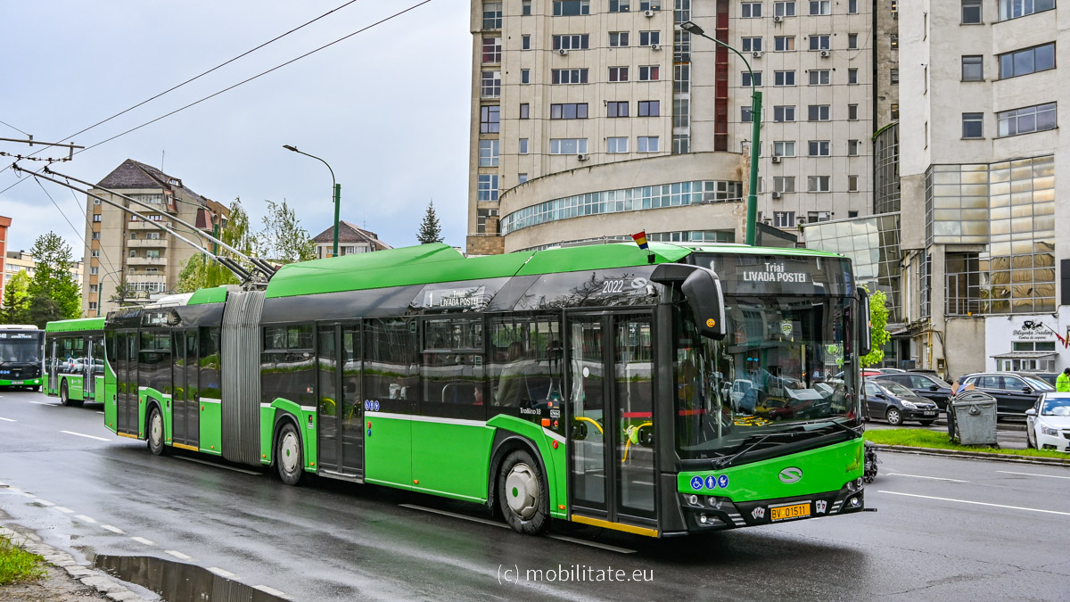 Primăria Capitalei consultă piața pentru achiziția a 100 de troleibuze articulate cu autonomie