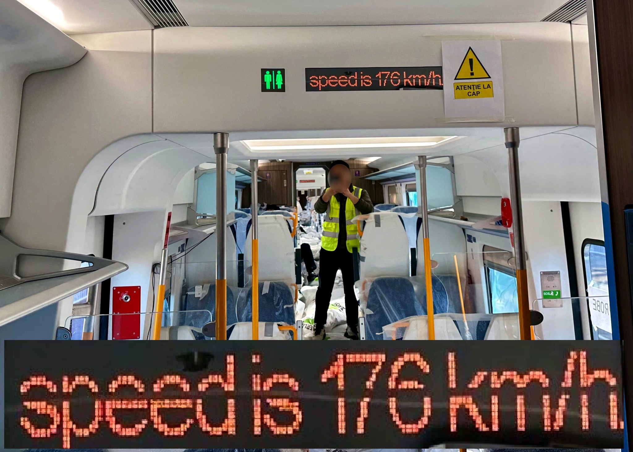 CFR a realizat teste cu viteza de 176 km/h pe linia Sighișoara - Teiuș. Primele teste cu viteza de peste 160 km/h după mulți ani pe rețeaua comercială