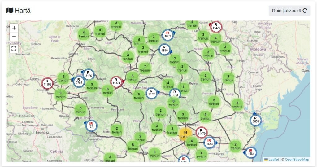 ARF introduce sistemul de urmărire în timp real pe hartă a tuturor trenurilor de călători. Se pot achiziționa bilete pentru toți operatorii și trenurile pot fi monitorizate într-un singur loc