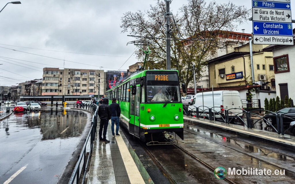 Primele probe pe linia tramvaiului 5. Primii călători ar putea fi transportați în luna decembrie