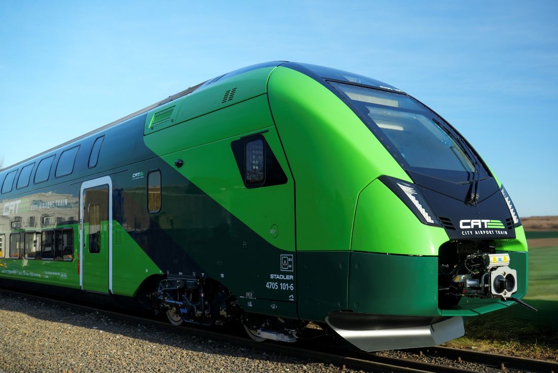 City Airport Train Viena prezintă designul noilor trenuri Stadler care vor opera din 2027
