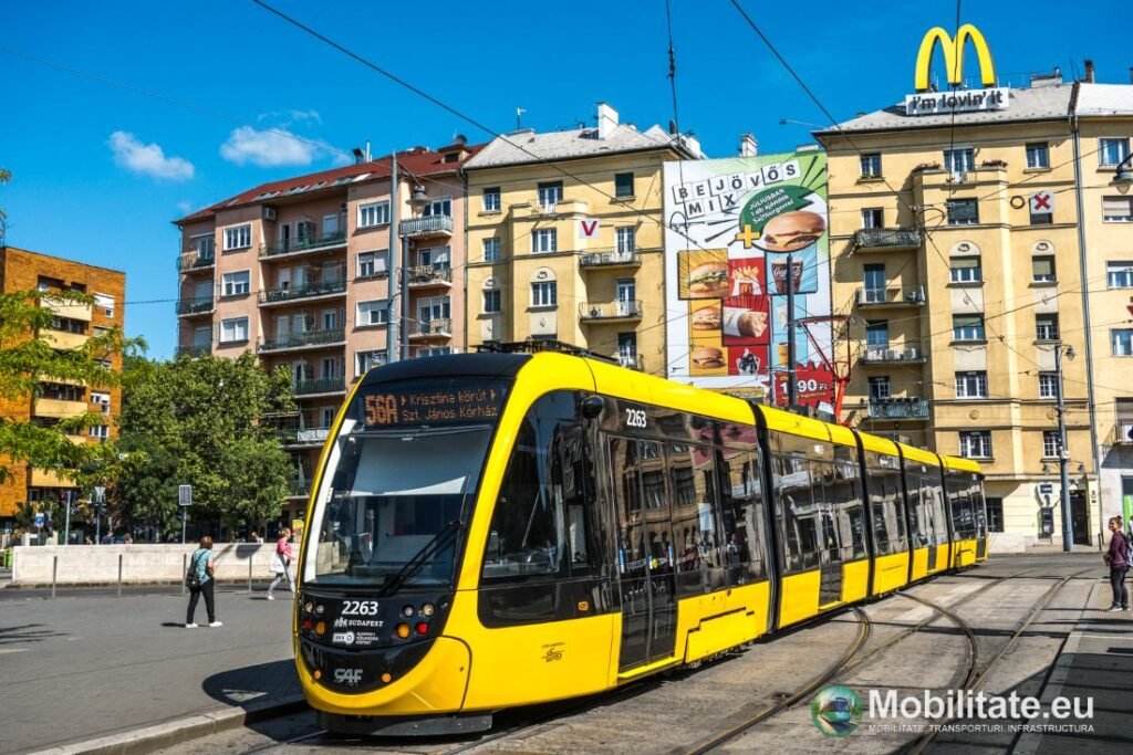 Anul începe cu un nou tramvai în Budapesta. 26 din cele 51 de tramvaie CAF circulă deja