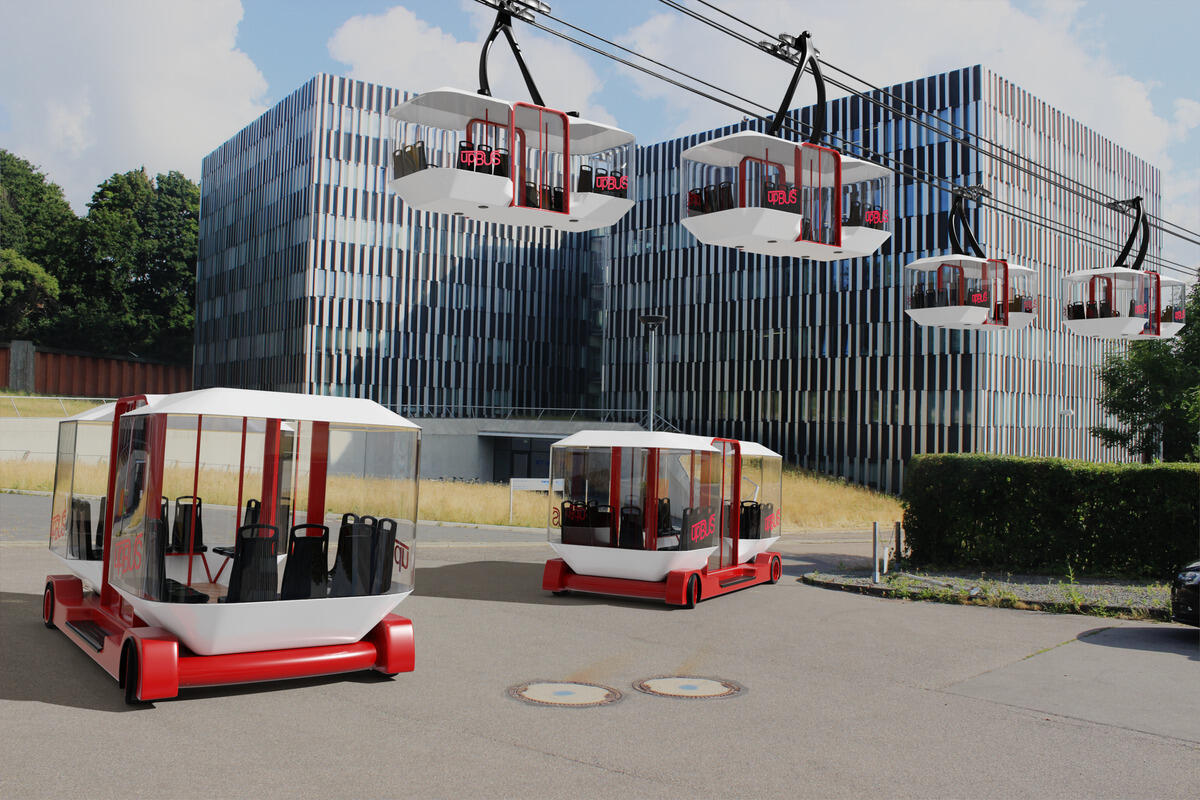 RWTH Aachen testează cu succes un concept inovator care combină un minibuz electric autonom cu o telecabină urbană