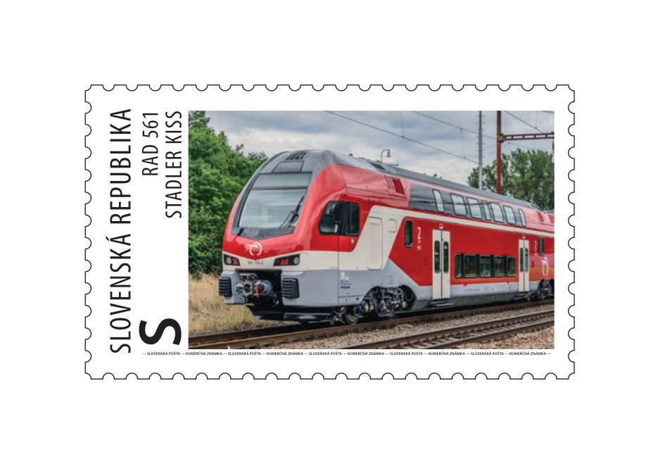 ZSSK și Poșta Slovacă lansează o ediție limitată de timbre cu trenuri Stadler KISS devenind piese de colecție dedicate transportului feroviar modern din Slovacia
