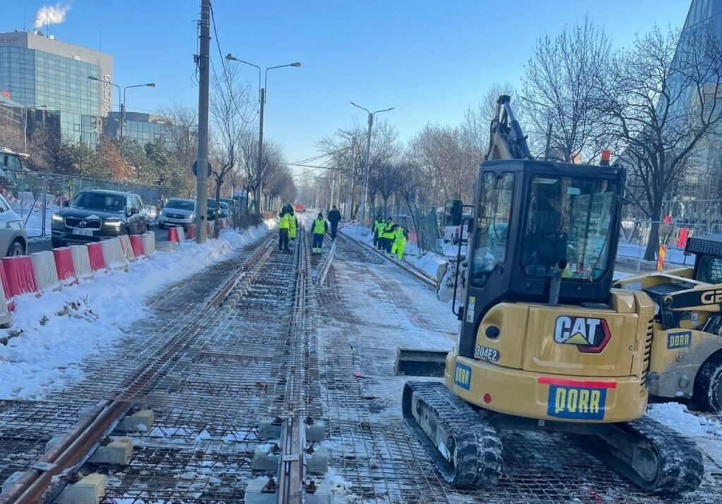 PORR a demarat lucrările de finalizare a liniei de tramvai pe Bulevardul Expoziției după finalizarea lucrărilor șantierului de la metrou