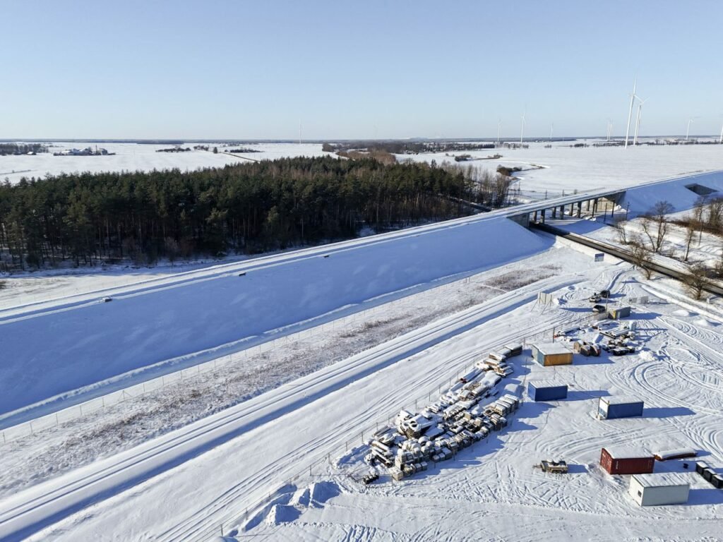Lucrările Rail Baltica din Lituania încetinesc temporar din cauza condițiilor meteo extreme
