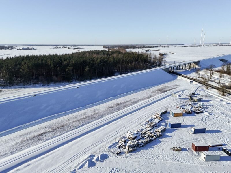 Lucrările Rail Baltica din Lituania încetinesc temporar din cauza condițiilor meteo extreme