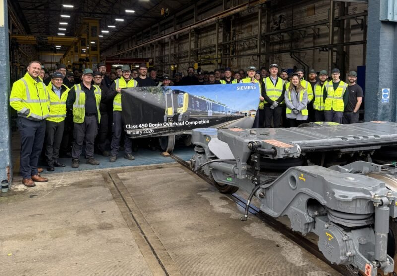 Siemens Mobility finalizează programul de revizie pentru boghiurile UK Class 450 cu peste 1000 de unități recondiționate
