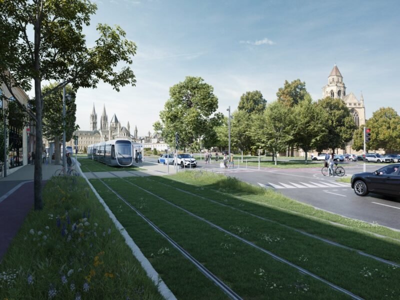 Extinderea tramvaiului din Caen la mer declarată de interes general, proiectul se apropie de etapa de utilitate publică