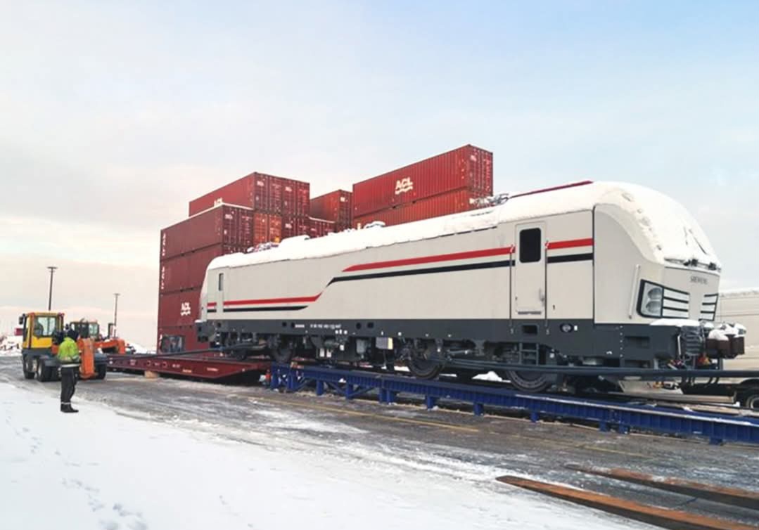 Primele 4 locomotive Siemens Vectron pentru Egipt au plecat din Hamburg spre Alexandria