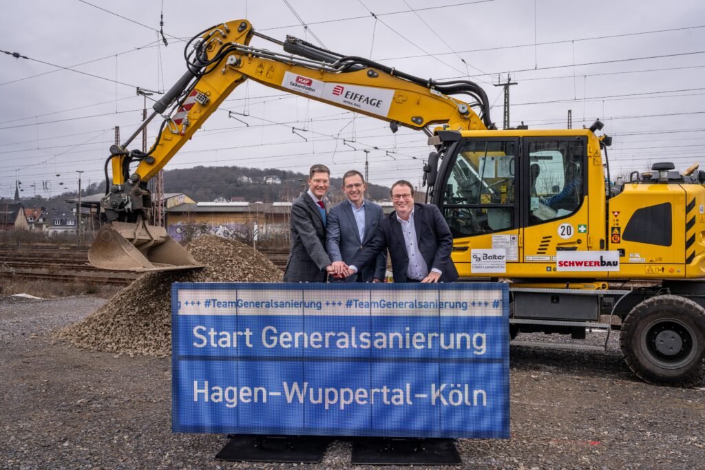 DB InfraGO începe modernizarea coridorului feroviar ce leagă Hagen de Wuppertal și Köln