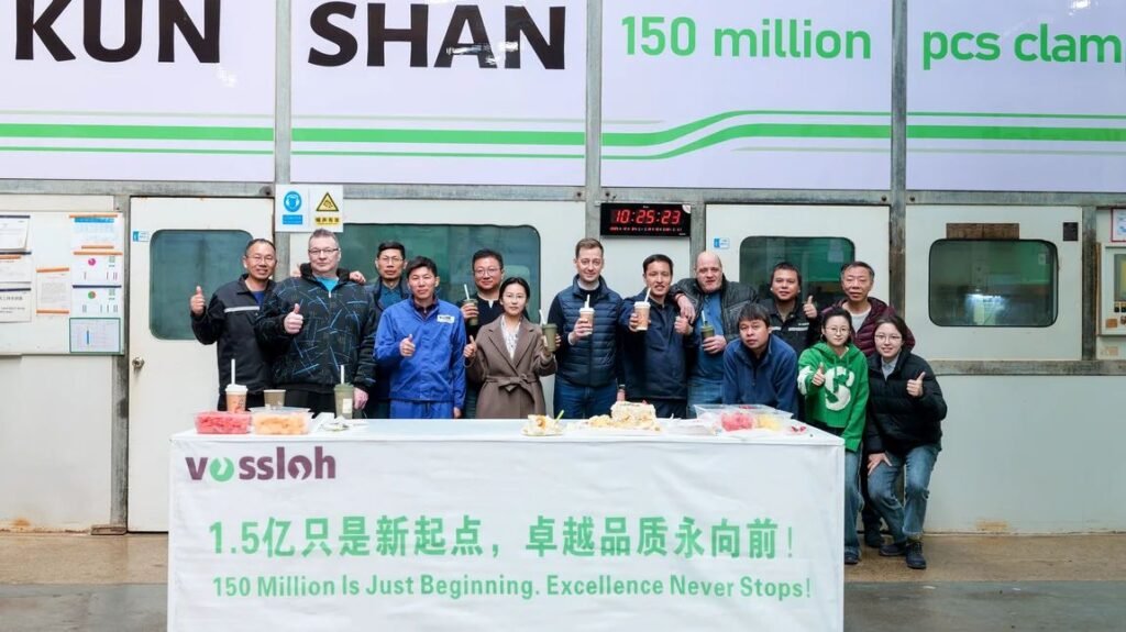 Vossloh atinge pragul de 150 de milioane de cleme elastice produse în China