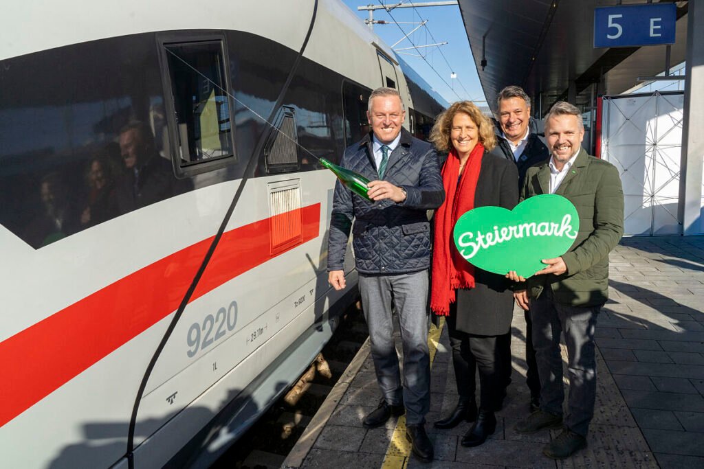 ICE 4 Steiermark intră oficial în circulație între Graz și Germania devenind un simbol al cooperării dintre OBB și DB și al promovării turismului sustenabil