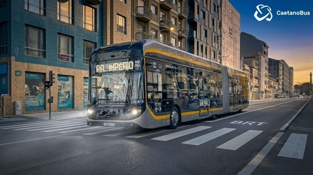 Porto inaugurează primul sistem BRT pe hidrogen din lume ce este operat cu autobuze Caetano H2 de 18 metri