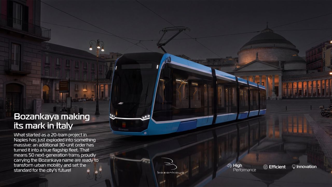 Bozankaya extinde contractul din Napoli la 50 de tramvaie și consolidează prezența industriei turcești în Italia