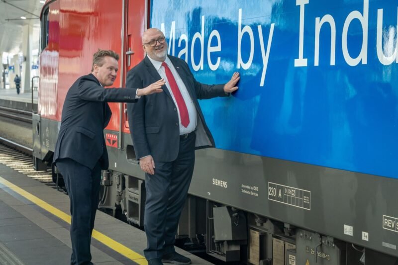 ÖBB prezintă locomotiva „Made by Industrie” devenind un simbol al colaborării dintre industrie și sectorul feroviar din Austria
