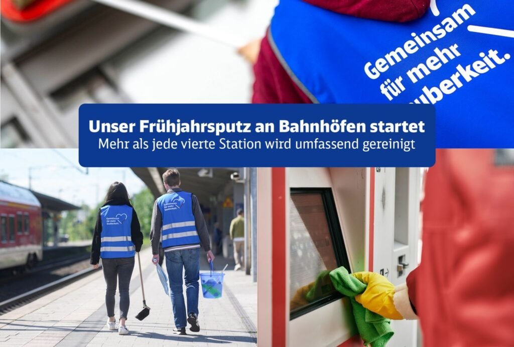Deutsche Bahn lansează cea mai amplă campanie de curățenie din Germania cu peste 1400 de gări incluse în programul de primăvară