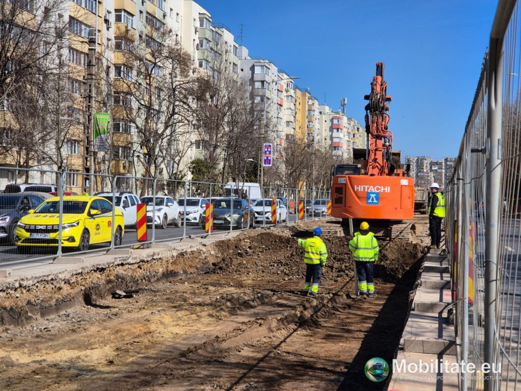 PORR avansează cu săpăturile pe Bulevardul Basarabia între Bulevardul Chișinău și 1 Decembrie 1918