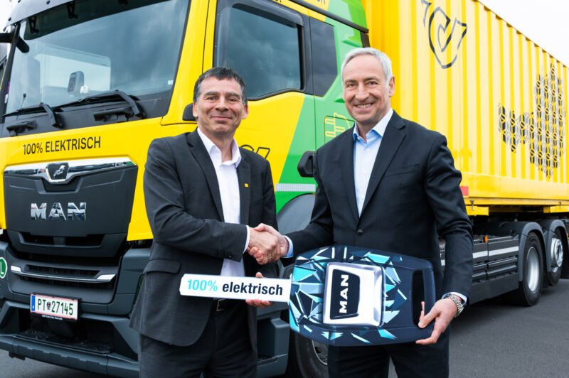 Poșta Austriacă extinde flota de camioane electrice cu patru noi MAN eTGS - primele vehicule grele zero‑emisii din Stiria și Tirol
