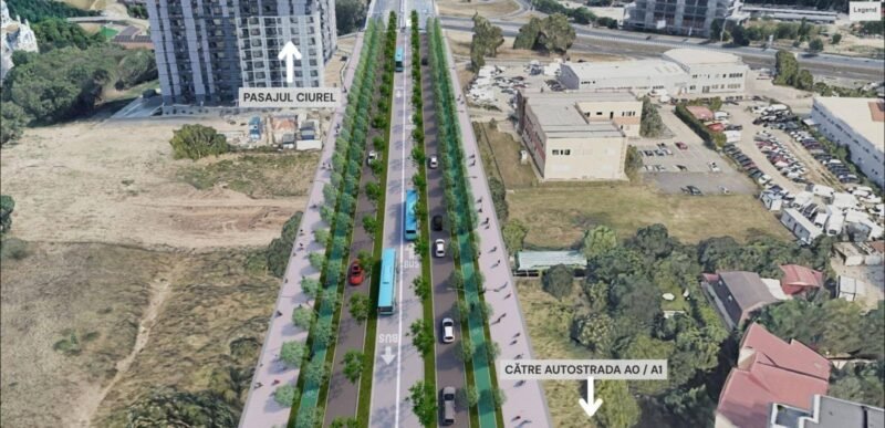 Primăria Sectorului 6 prezintă randări cu planurile de prelungire a Pasajului Ciurel. Se conturează și prima arteră cu BRT - Bus Rapid Transit din București